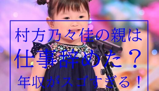 村方乃々佳(ののか)親は仕事辞めた?年収3000万稼ぐ両親に批判も?